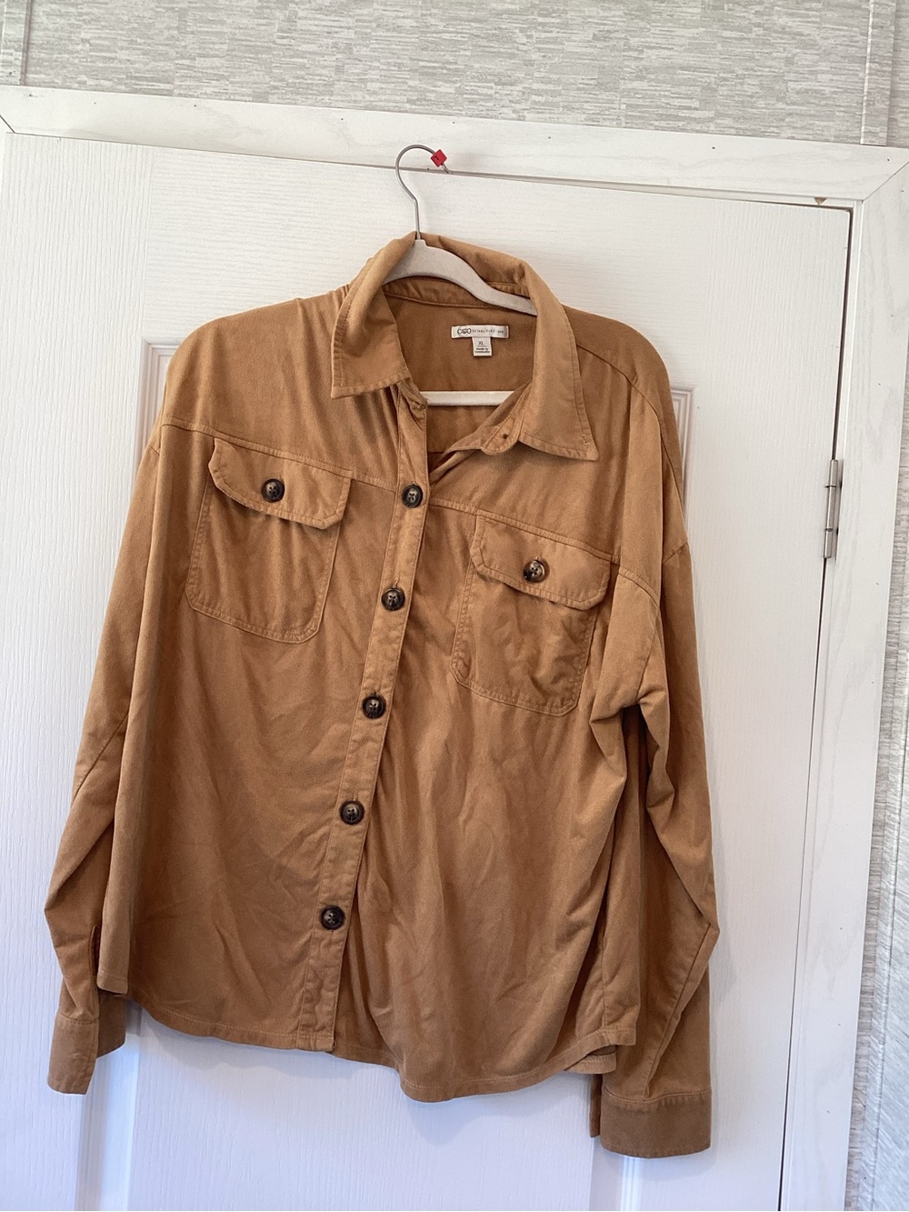 Cato Tan Corduroy Button-Up Shirt Jacket XL EUC